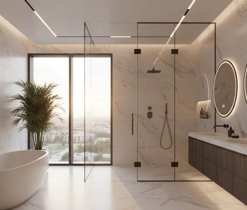 Shower Glass Installation in Dubai: The Ultimate 2026 Design & Safety Guide
